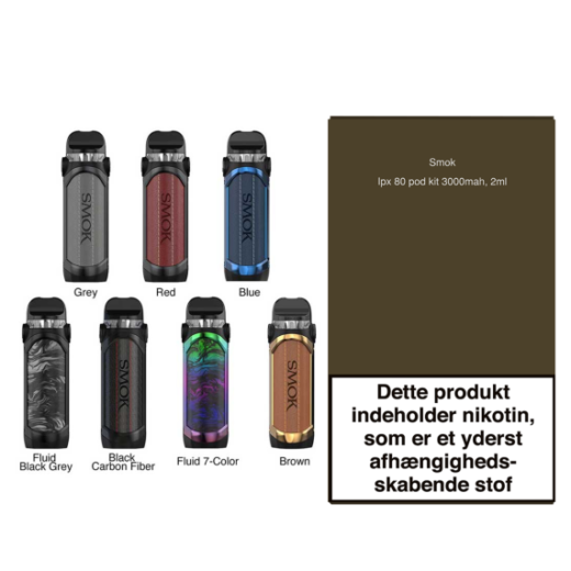 SMOK - Ipx 80 pod kit 3000mah, 2ml