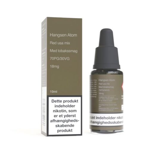 Hangsen Red USA Mix 70/30 10ml e-væske flaske med tobakssmag