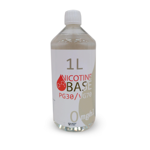 1L Nicotine Base PG30/VG70 - 0mg