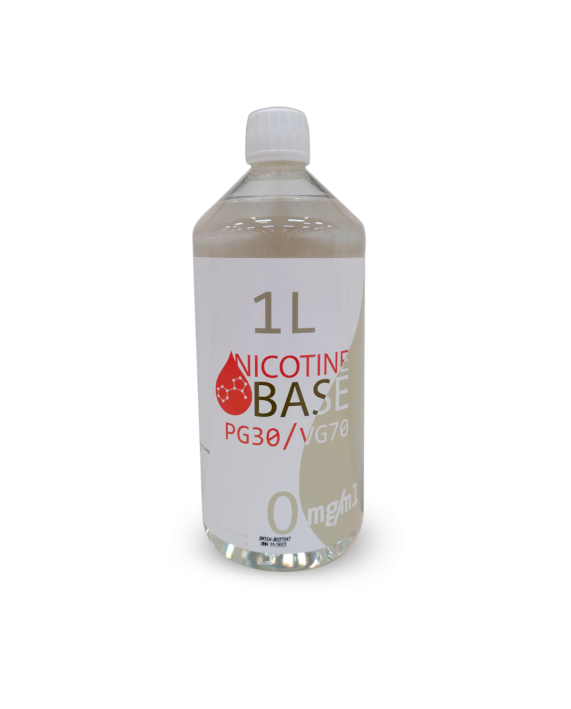 1L Nicotine Base PG30/VG70 - 0mg